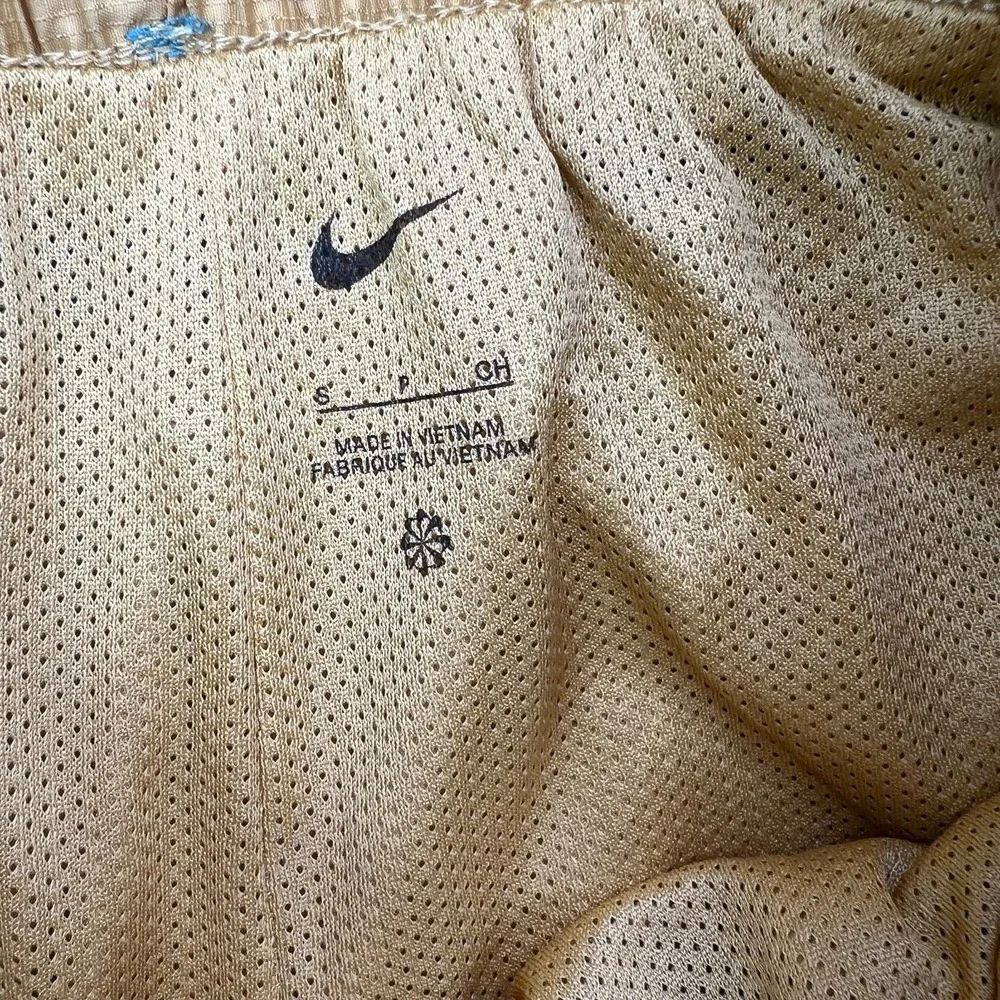 Nike Shorts Men Small Blue Yellow Colorblock DNA Woven Drawstring Crossfit Lined